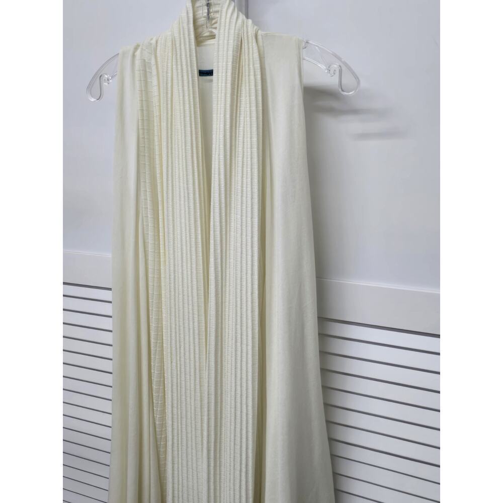 Alice + Olivia Women's Soft White Drape Front Long Cardigan XS NWT $297 - Picture 3 of 7